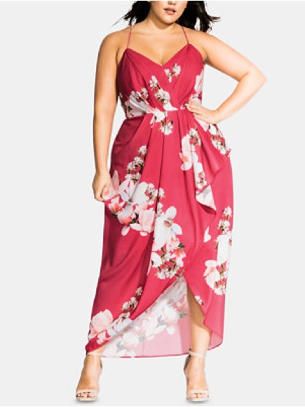 City Chic Lotus Floral Dress